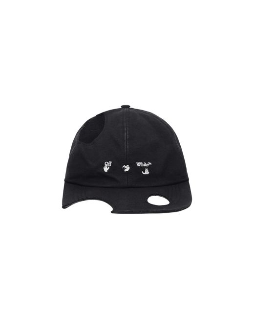 Off-White c/o Virgil Abloh Meteor Logo Cap in White for Men | Lyst