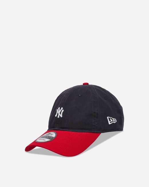 KTZ Red New York Yankees Mlb Washed Contrast 9twenty Adjustable Cap Navy for men