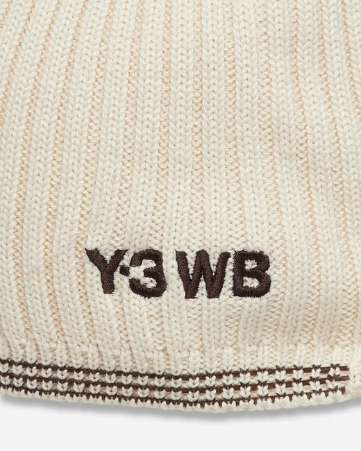 Adidas Natural Wales Bonner X Y-3 Beanie Cap Cream for men