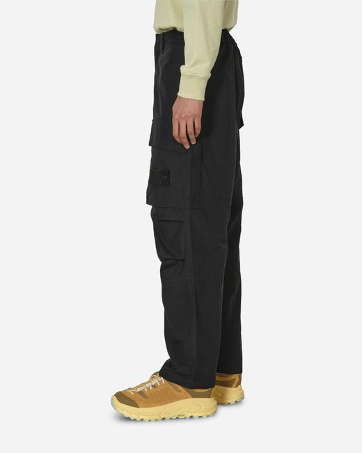 Stone Island Black Ghost Piece Loose Cargo Pants for men