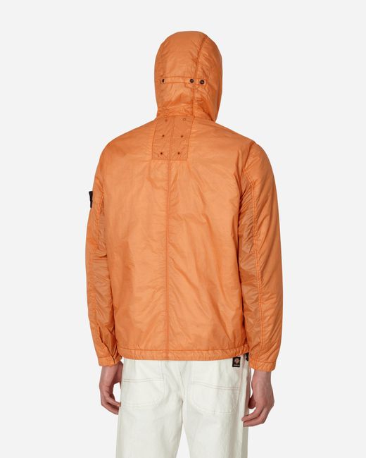 Stone Island Packable Garment Dyed Micro Yarn Primaloft®-tc Jacket Orange for men