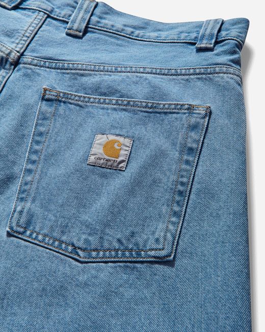 Carhartt Blue Men S Brandon Shorts (stone Bleached) for men