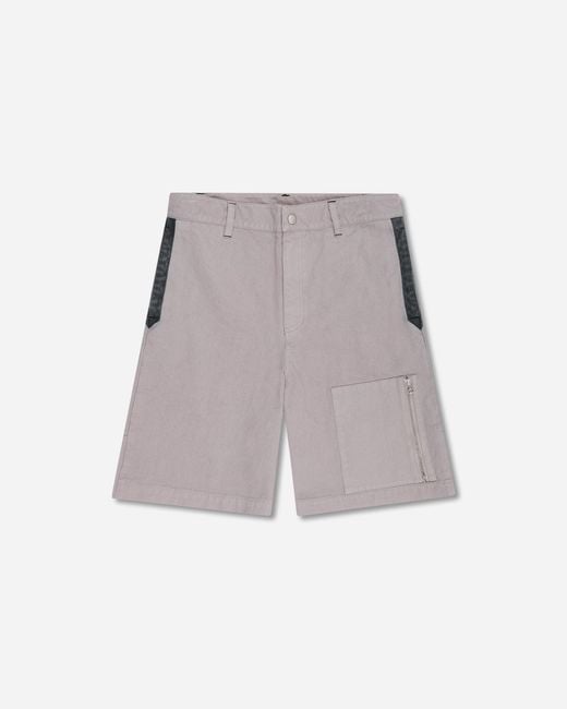 Oamc Peacemaker Gray S Contrast Pocket Shorts Light for men