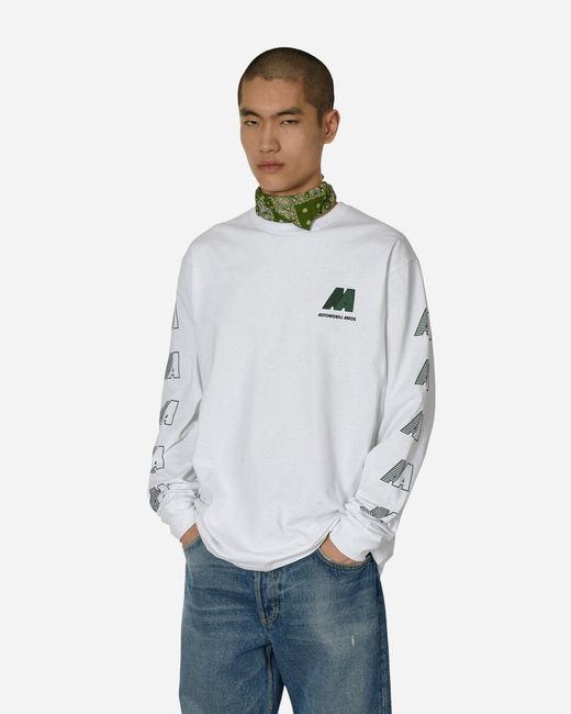 Automobili Amos White Aa Logo Longsleeve T-Shirt for men