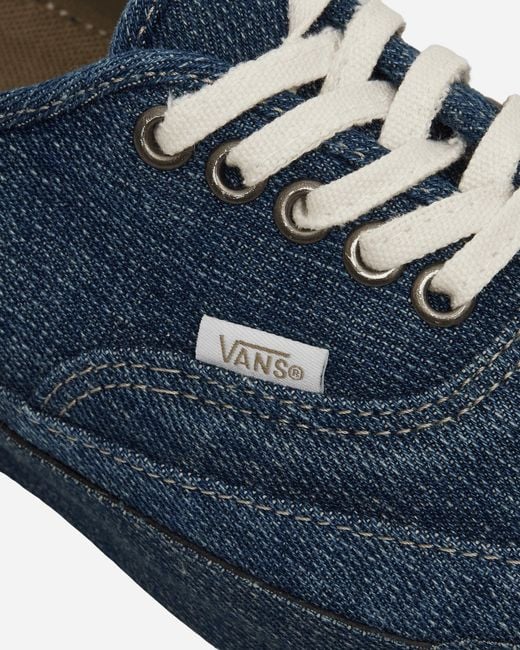 Vans Blue Premium Authentic Denim Sneakers for men
