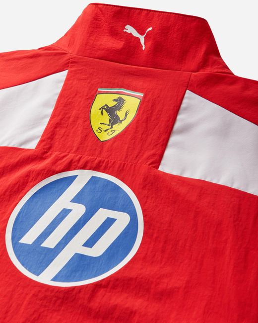 PUMA Red Scuderia Ferrari Hp Replica Drivers Authentic Track Jacket for men
