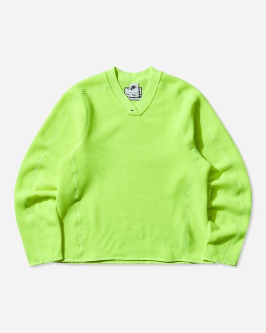 Nike Stüssy Thermal Pullover Volt in Green for Men | Lyst