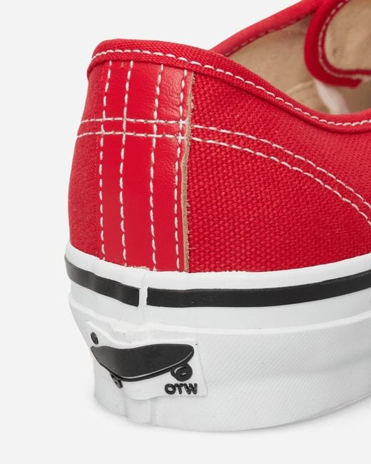 Vans Red Authentic 44 Siped Vibram Sneakers Racing for men