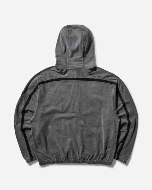 Cav Empt S Overdye Taped Light Zip Hoodie Charcoal in Grey