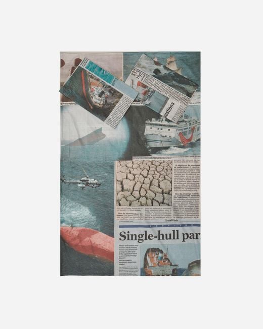 Serapis Gray Newspaper Cut Bedsheets for men