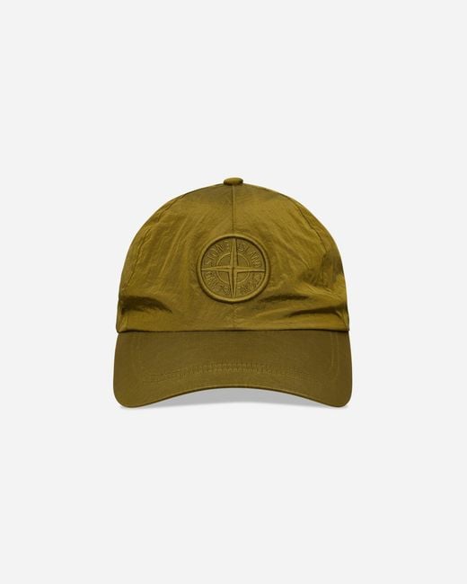 Stone Island Green Nylon Metal Cap Cactus for men