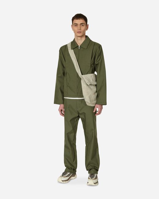 AFFXWRKS Green Pleat Bomber Jacket for men