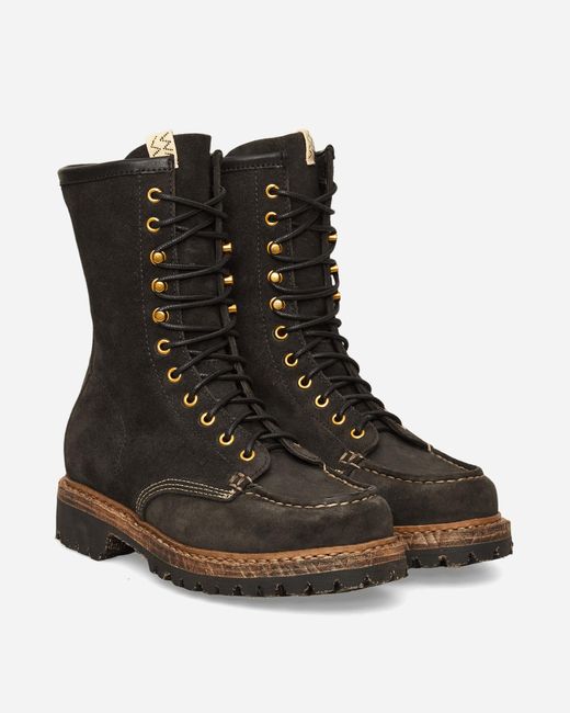 Visvim Black Scout Moc Boots-Folk for men
