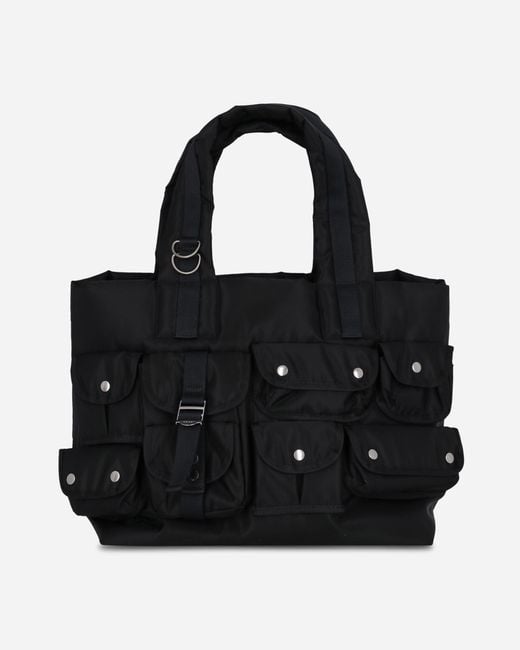 Sacai Black Nylon Tote Bag for men