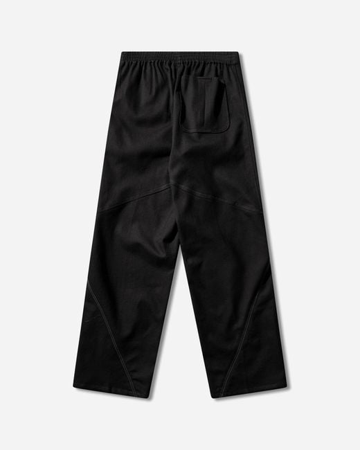 Kiko Kostadinov Black Men S Vig K-dart Trousers Space for men