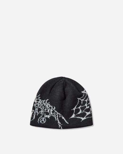 Aries Black Overlord Beanie for men