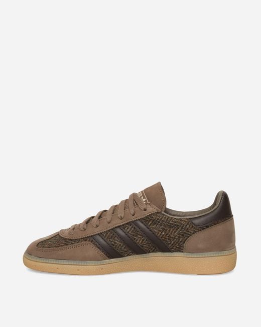 Adidas Brown Handball Spezial Sneakers Aurora Coffee for men