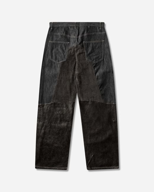 Protocol Index Men S Paneled Hybrid Denim Pants Indigo / Leather