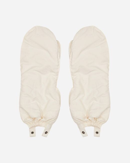 BRYAN JIMENE`Z White Cover Gloves for men