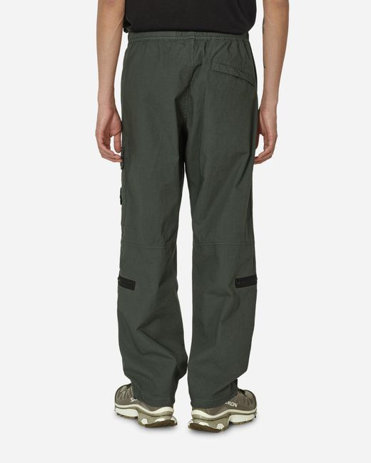 Stone Island Green Loose Fit Cargo Pants Musk for men