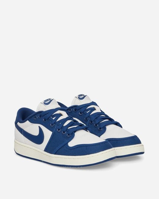 Nike Ajko 1 Low Sneakers White / Dark Royal Blue for men