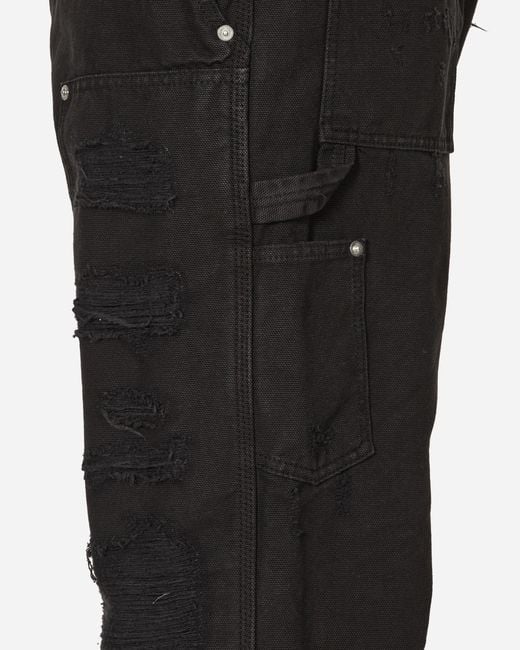 1017 ALYX 9SM Destroyed Carpenter Pants Washed in Black for