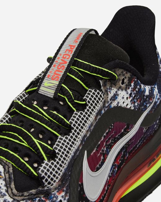 Nike Blue Pegasus Premium Sneakers Multi-color / Volt / Metallic Gold / Metallic Silver for men