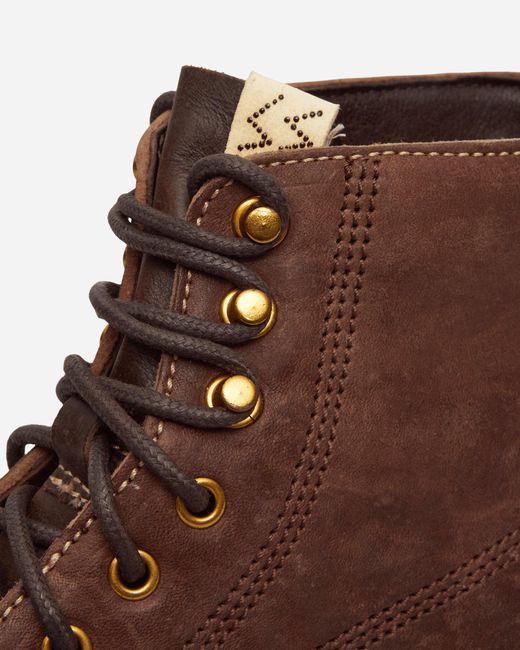 Visvim Brown Virgil Boots-folk Dark for men