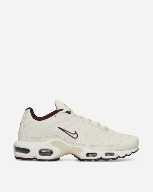 Nike White Air Max Plus Premium Sneakers Phantom / Light Bone for men