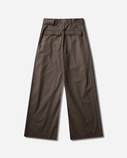 Kiko Kostadinov Green Men S Dieze Wide Trousers Khaki for men