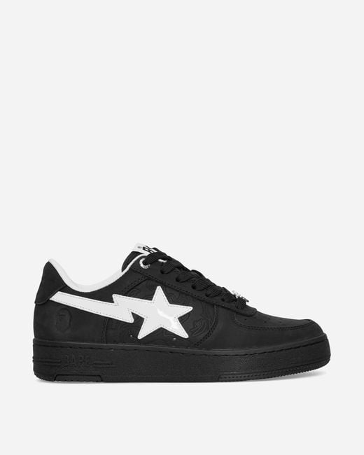 A Bathing Ape Black Bape Sta #3 M2 Sneakers for men
