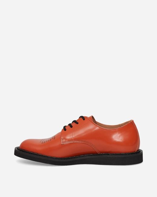 George Cox Red Undercover People Have The Power Derby Shoes Copper for men