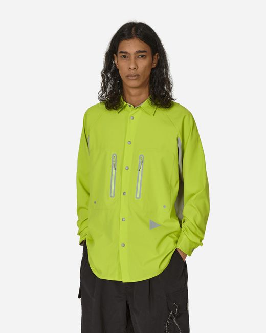 And Wander Tech Longsleeve Shirt Green for men