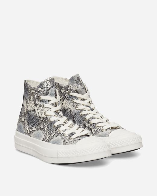 Converse White Chuck Taylor All Star First String Sneakers Silver for men
