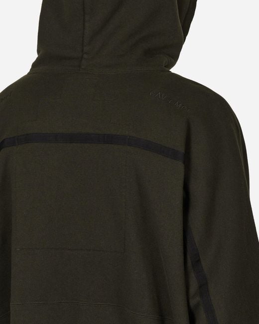 Cav Empt Taped Cut Zip Heavy Hooded Sweatshirt in Black for Men | Lyst