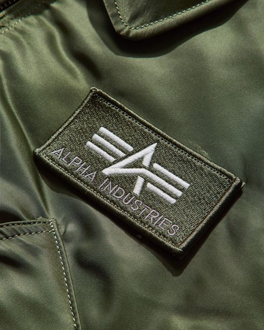 Alpha Industries Green S Cwu-45 Heritage Bomber Jacket Sage for men