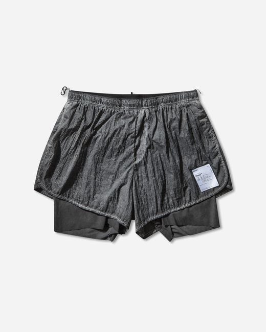 Satisfy Gray S Rippy 3In Trail Shorts Aged for men