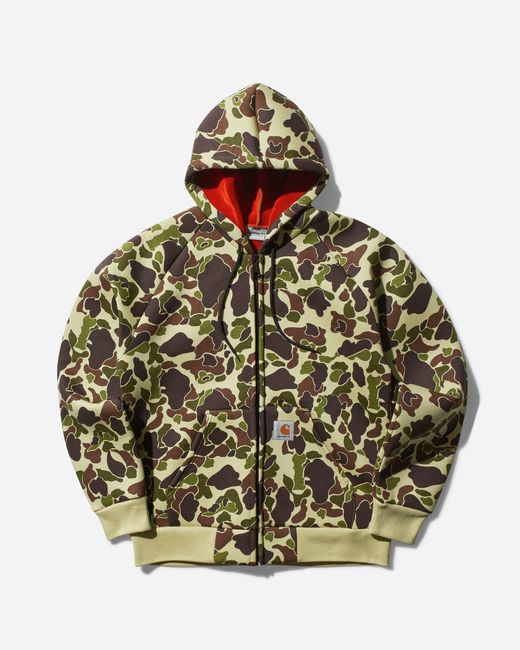 Carhartt Metallic Car-Lux Hooded Jacket Camo Duck / Turmeric for men