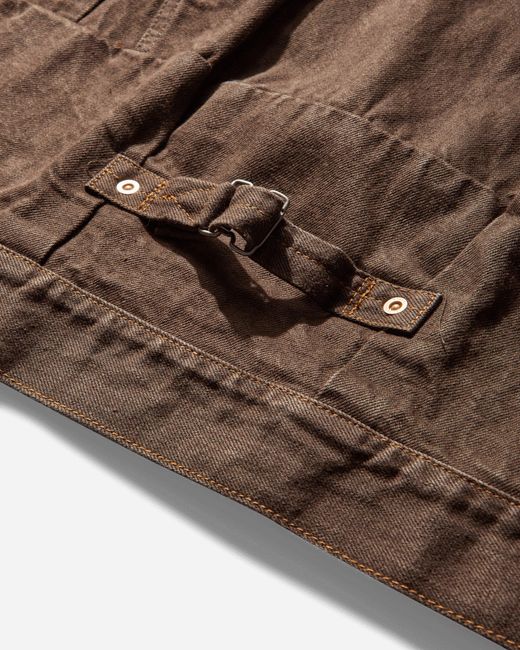 Sacai Brown Men S Denim Jacket for men