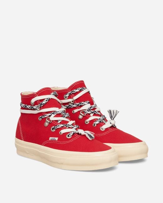 Vans Red Premium Authentic Hi 2.0 Sneakers for men