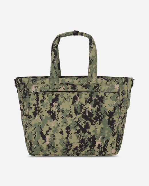 Wacko Maria Green Speak Easy Digital Camo 12 Inch Record Bag Khaki for men