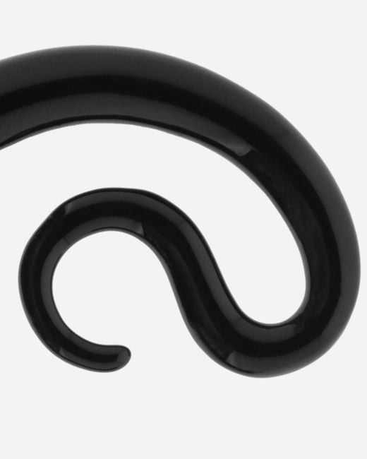 Panconesi Black Extra Large Serpent Hoops