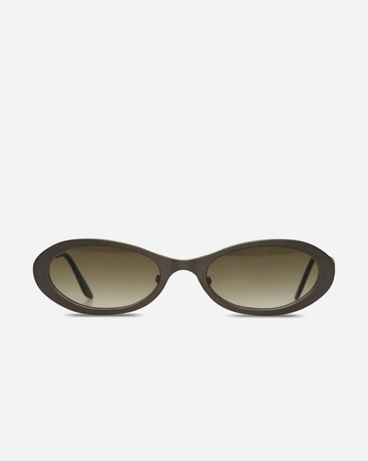 Our Legacy Green Tad Sunglasses Ashed Drainpipe for men