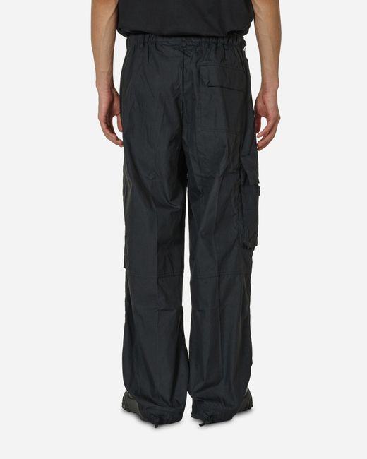 Nike Black Waxed Canvas Cargo Pants for men
