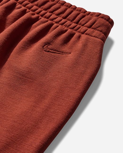 Nike Red Men S Wool Classics Open Hem Fleece Pants Mars Stone for men