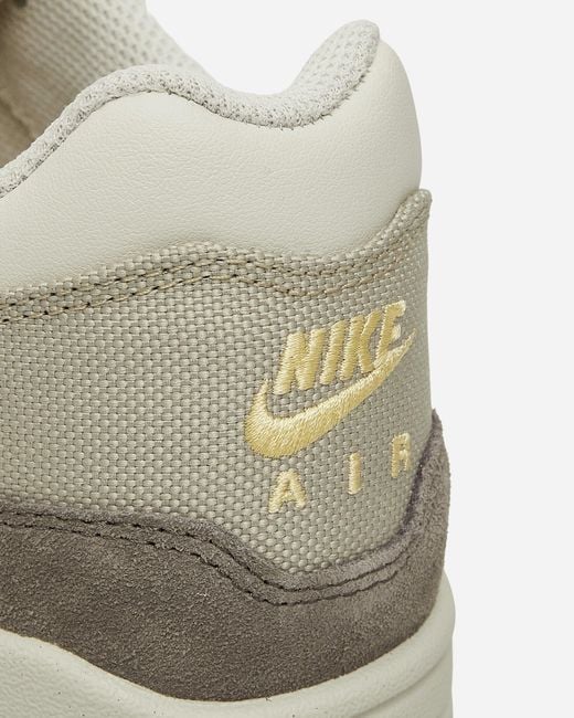 Nike White Air Max 1 Premium Sneakers Light Bone Cave Stone for men