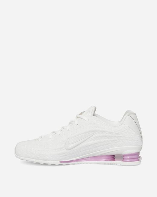 Nike White Women S Shox Z Sneakers / Light Magenta