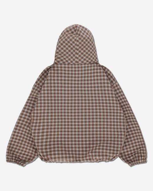 Umbro Masked Hood Plaid Overshirt in Natural for Men | Lyst UK