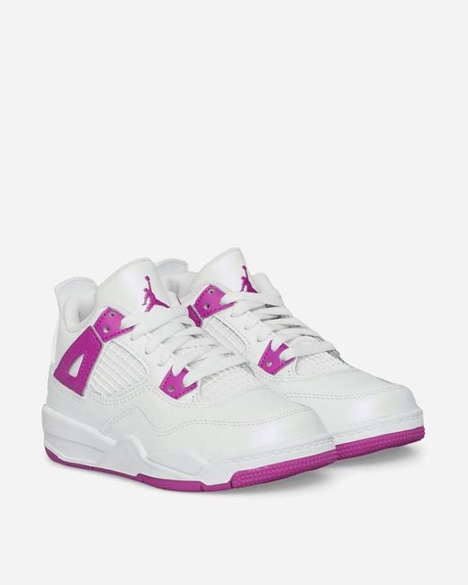Nike Pink Air Jordan 4 Retro (Ps) Sneakers / Hyper for men
