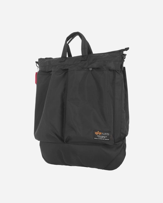 Alpha Industries Label Helmet Bag in Black for Men Lyst